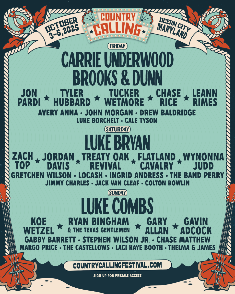 2025 Country Calling Lineup