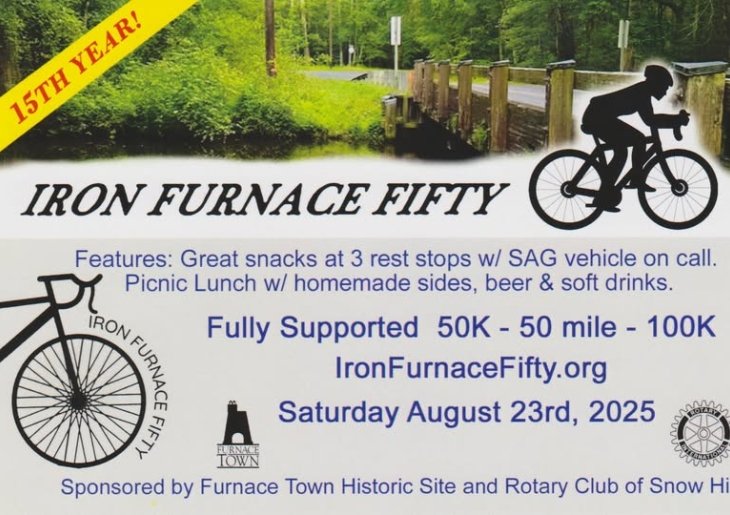 Iron Furnace Fifty Bike Ride