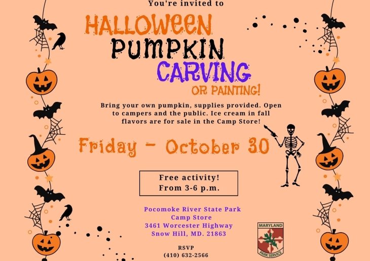 Pumpkin painting and carving event